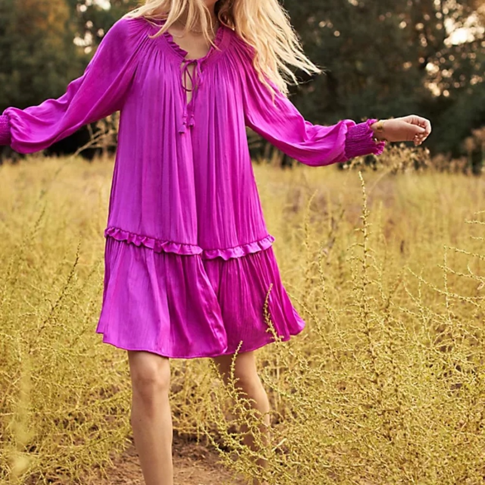 ANTHROPOLOGIE Giulia Tunic Dress Pink